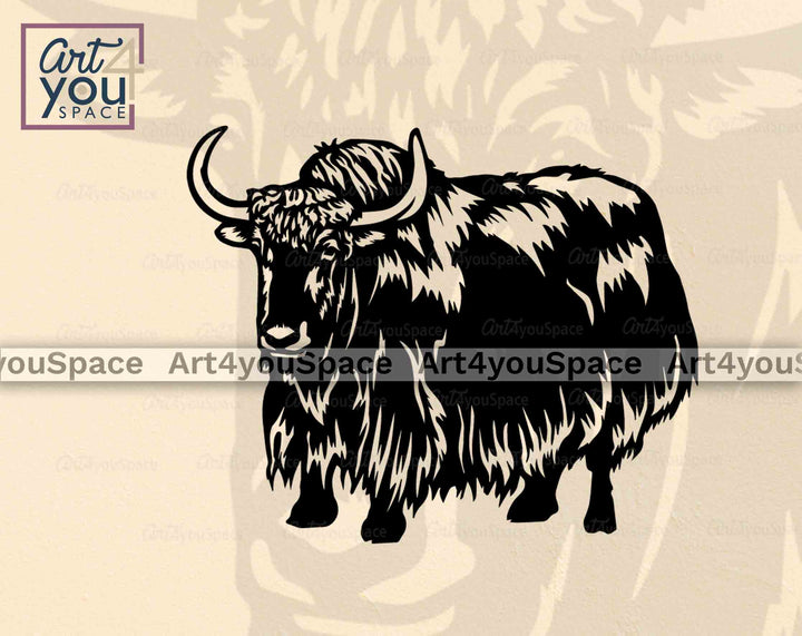 yak animal body svg