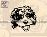 aussiedoodle face svg