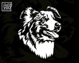 Australian Shepherd svg white for black t-shirt