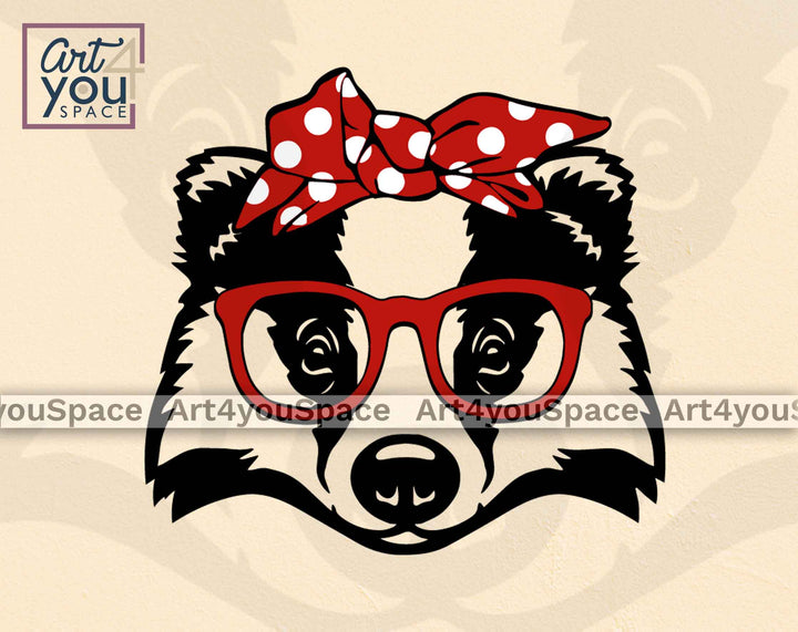 badger ith bandana and glasses svg