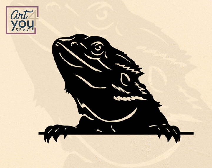 Bearded Dragon laser cut Svg