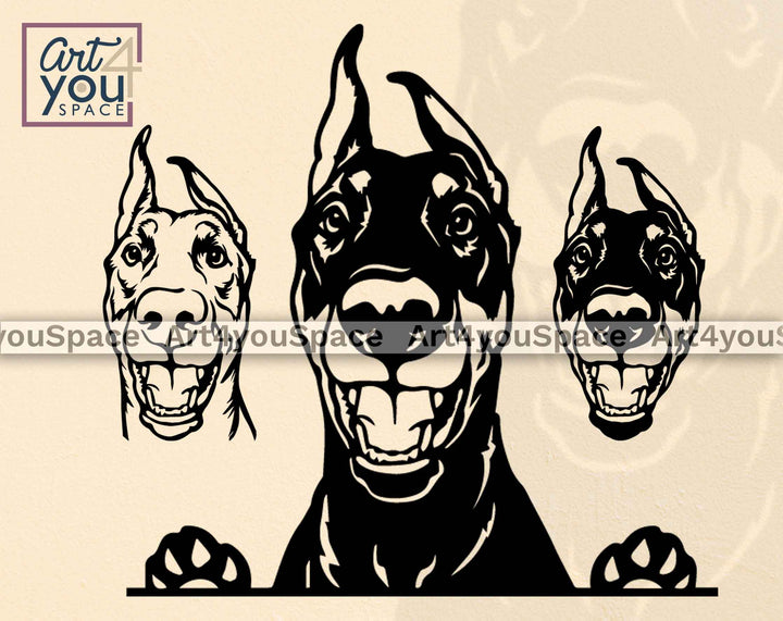 Doberman Pinscher Svg Set