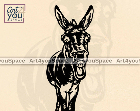 donkey laughing svg