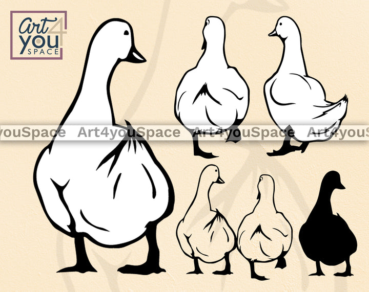 duck butt svg