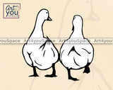 white duck  svg