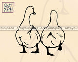 duck line drawing svg