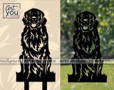 Golden Retriever Sitting SVG file for metal yard stake