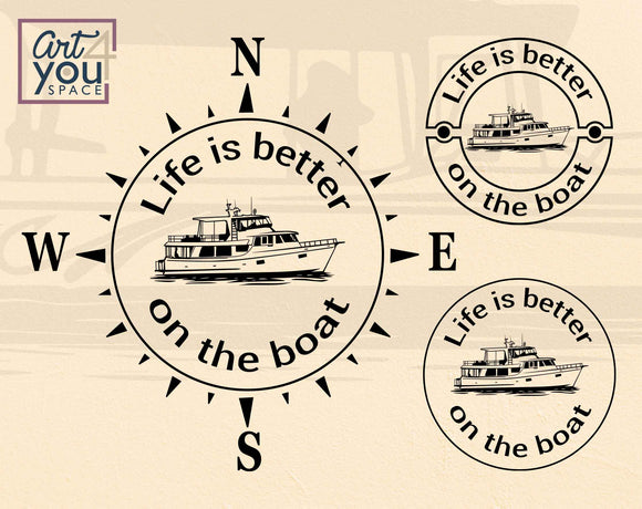 Life Is Better On The Boat SVG 