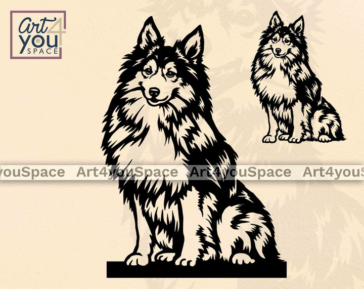 rough collie svg