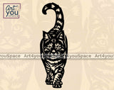 tabby cat laser cut file