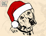 Christmas Labrador Retriever Clipart