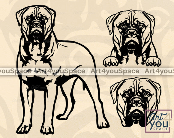 Bullmastiff SVG