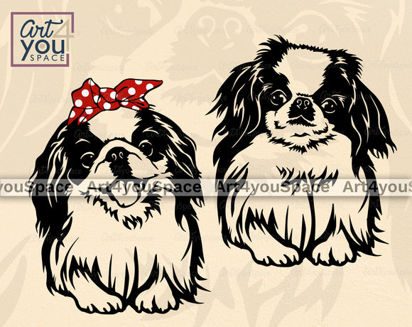 Japanese Chin SVG