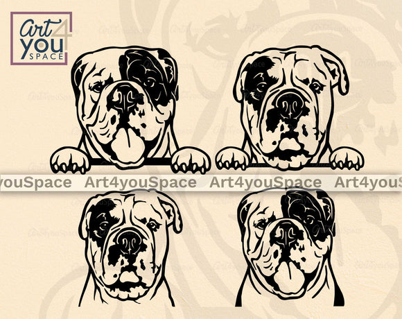 Olde English Bulldogge svg files