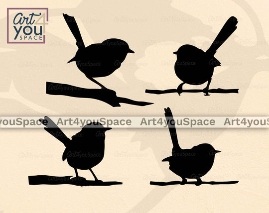 Buy Blue Wren SVG, DXF, PNG – Art4youSpace