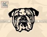 Bulldog Face laser file