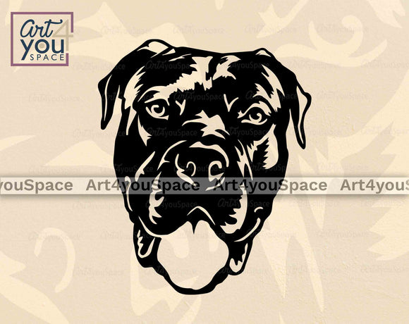 Cane Corso head vector cut file