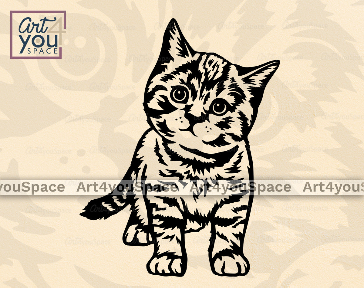 Buy Little Cat SVG, DXF, PNG – Art4youSpace