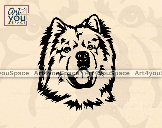 Buy Cute Chow Chow Face SVG, DXF, PNG – Art4youSpace