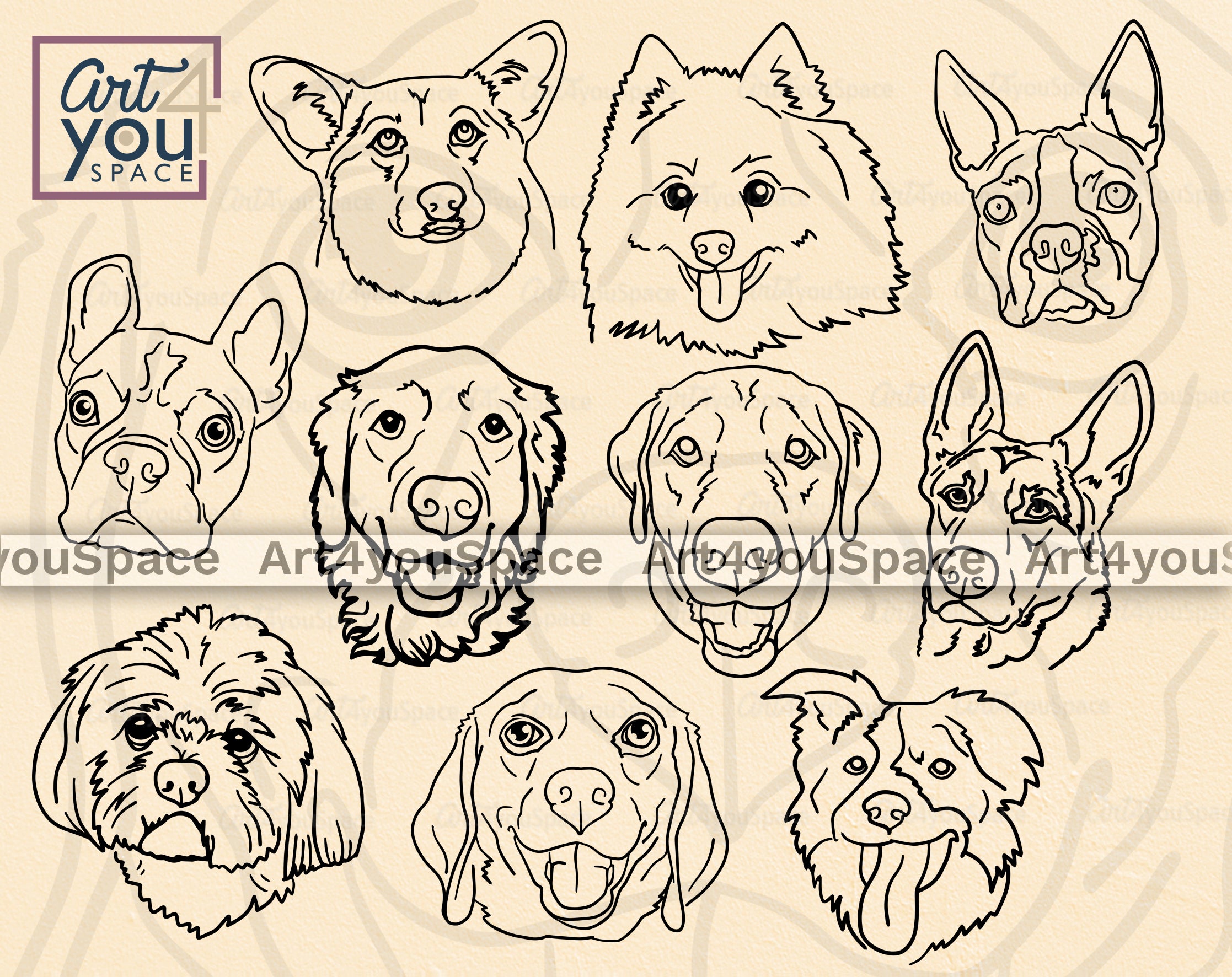 Cartoon Vector Outline Illustration Poodle Dog Stock Vector (Royalty Free)  44190115 | Shutterstock | Outline illustration, Outline drawings,  Illustration