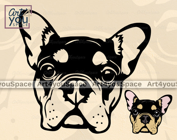 Frenchie Black And Tan SVG – Art4youSpace