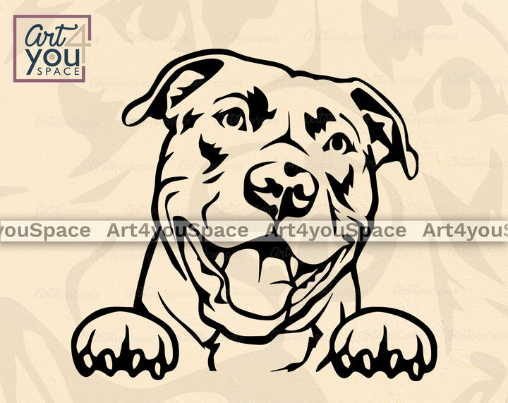 Funny pit Bull Svg