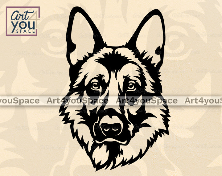 German Shepherd SVG