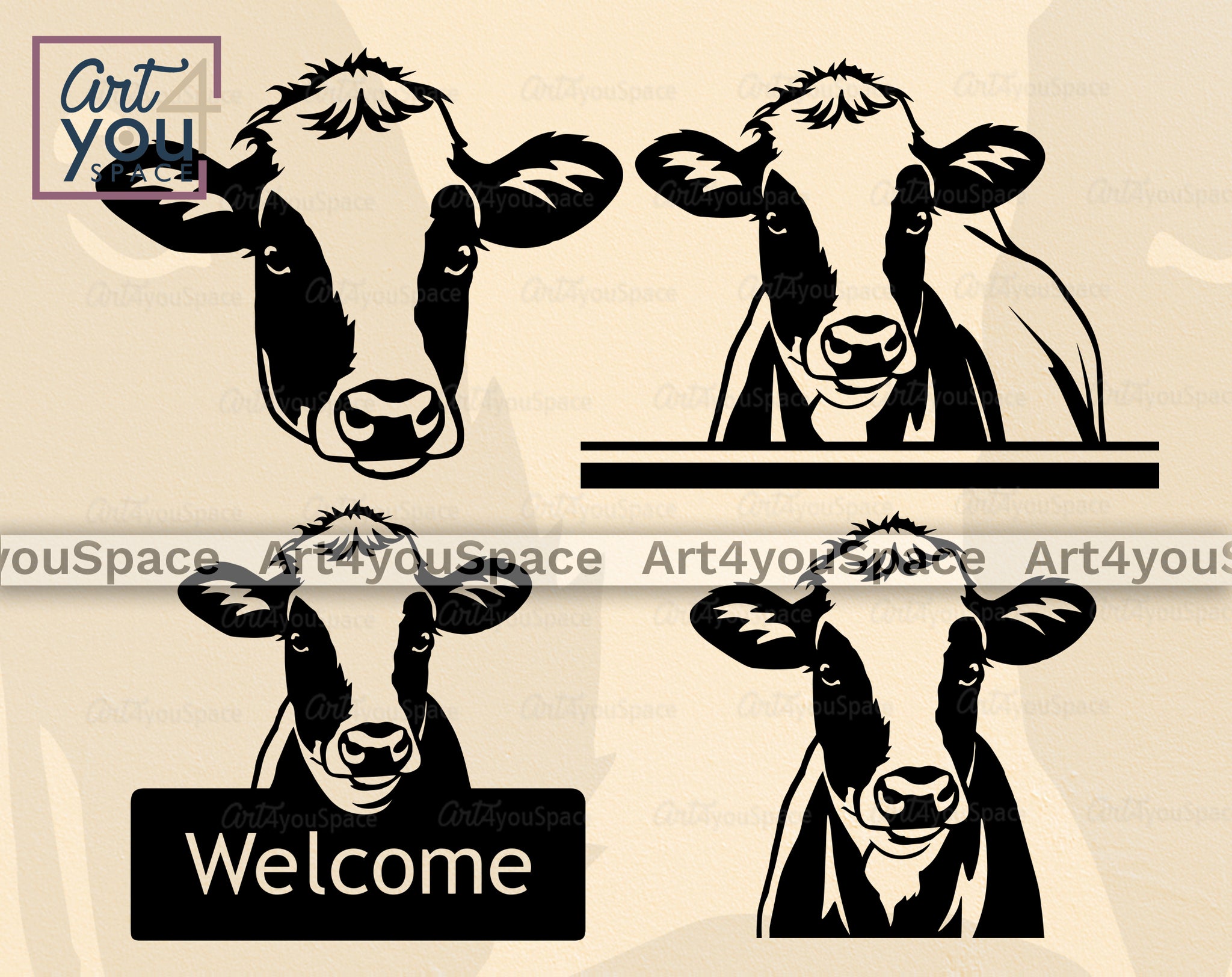 cattle head clipart