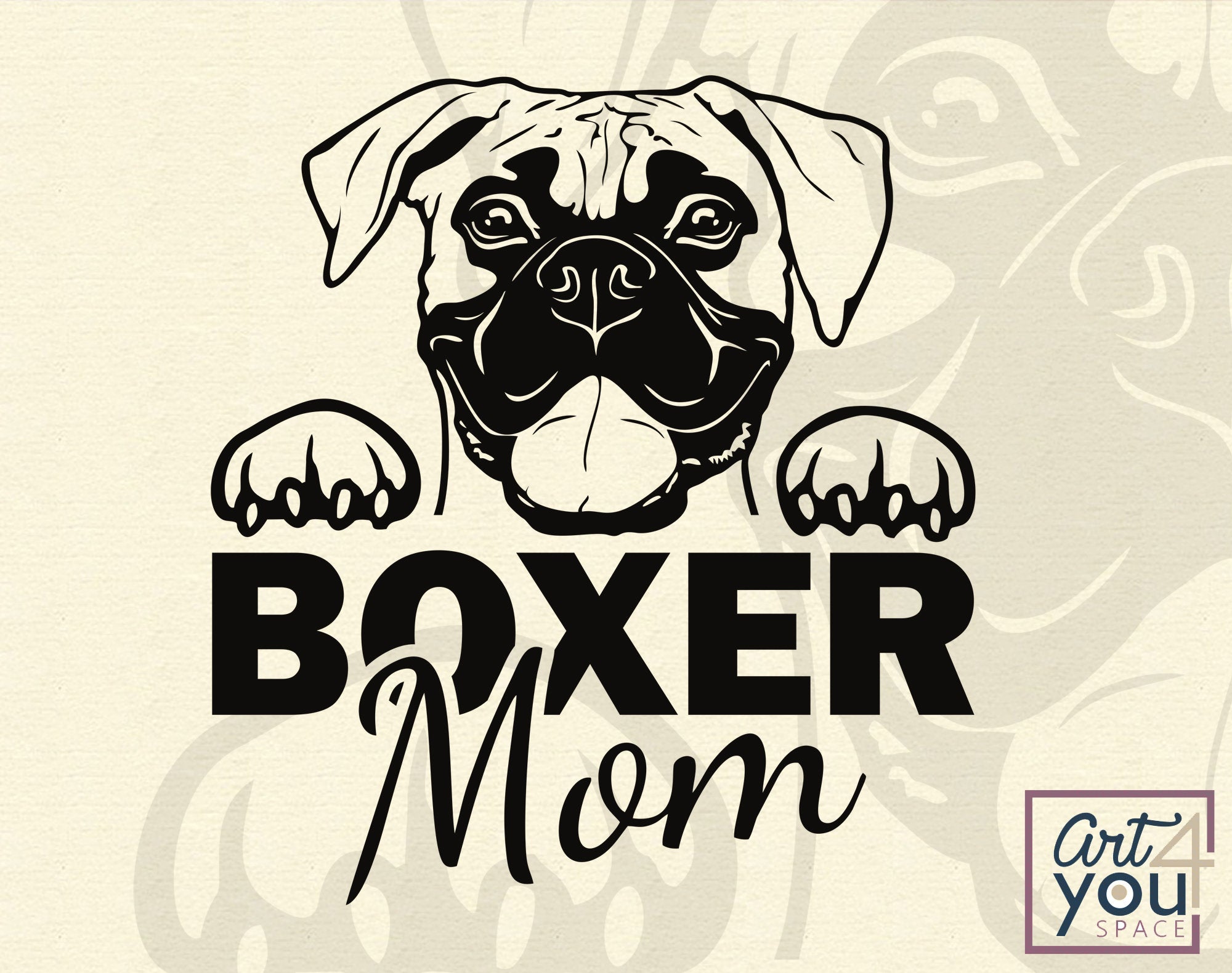 Boxer Dog Welcome Mat – iCustomLabel