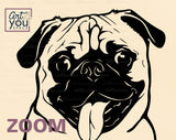 Cute Pug Vector