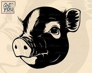 pig face clip art