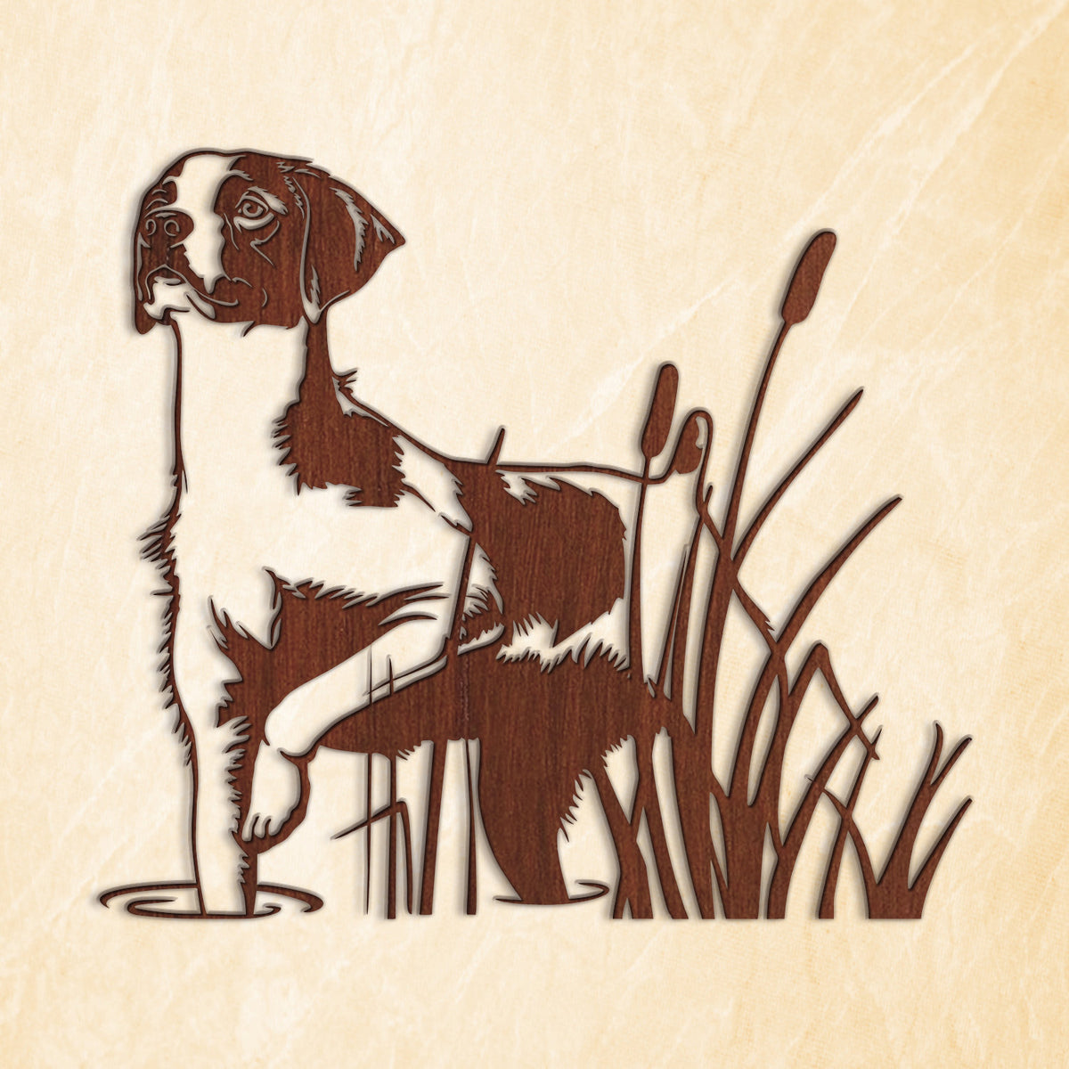 Buy Brittany Spaniel in hunting pose SVG, DXF, PNG – Art4youSpace