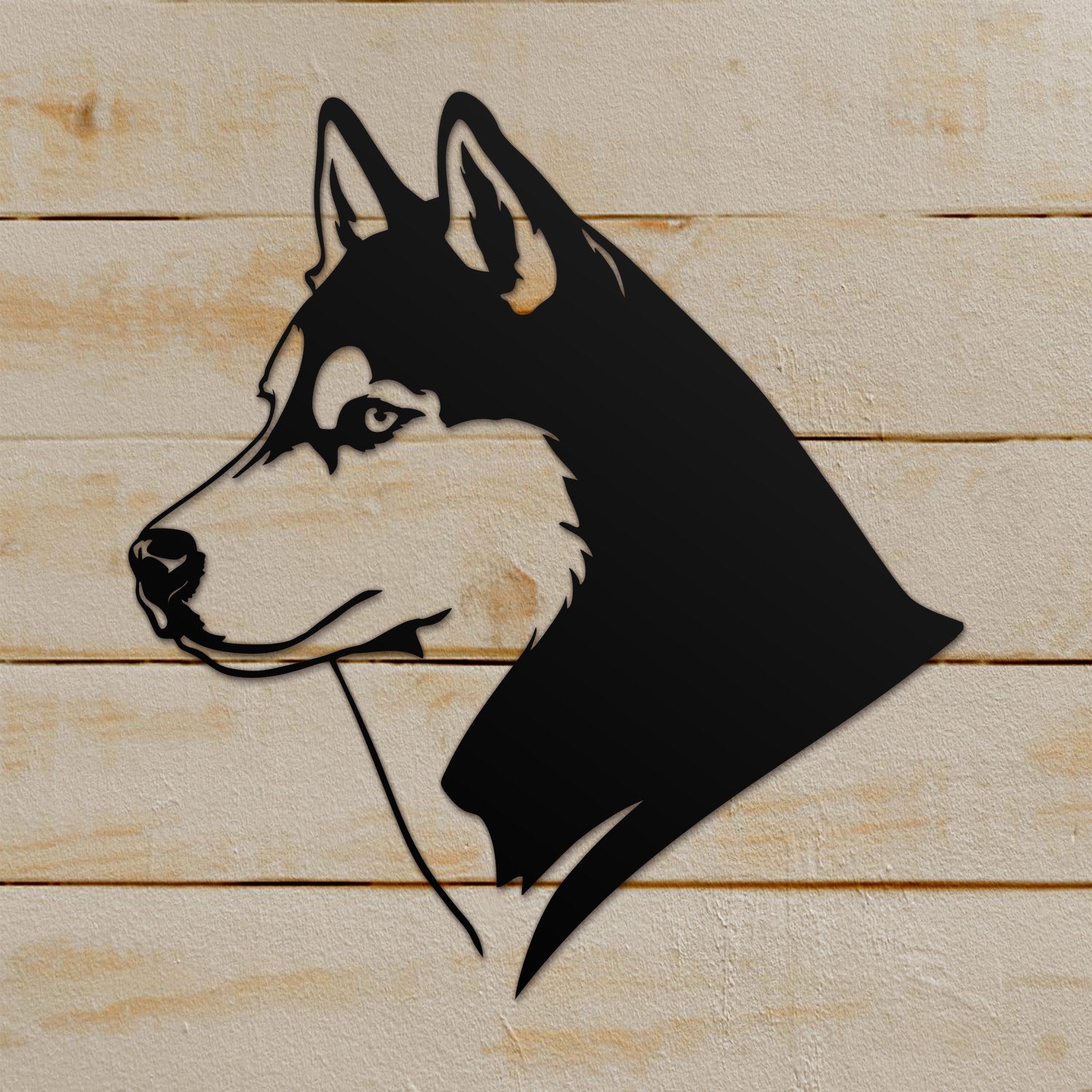 husky head silhouette
