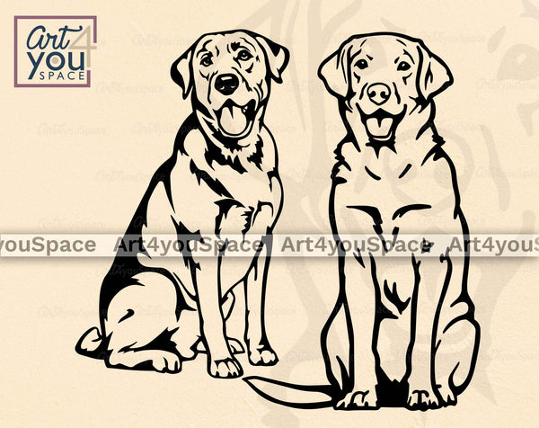 Buy Funny Sitting Labrador SVG, DXF, PNG – Art4youSpace