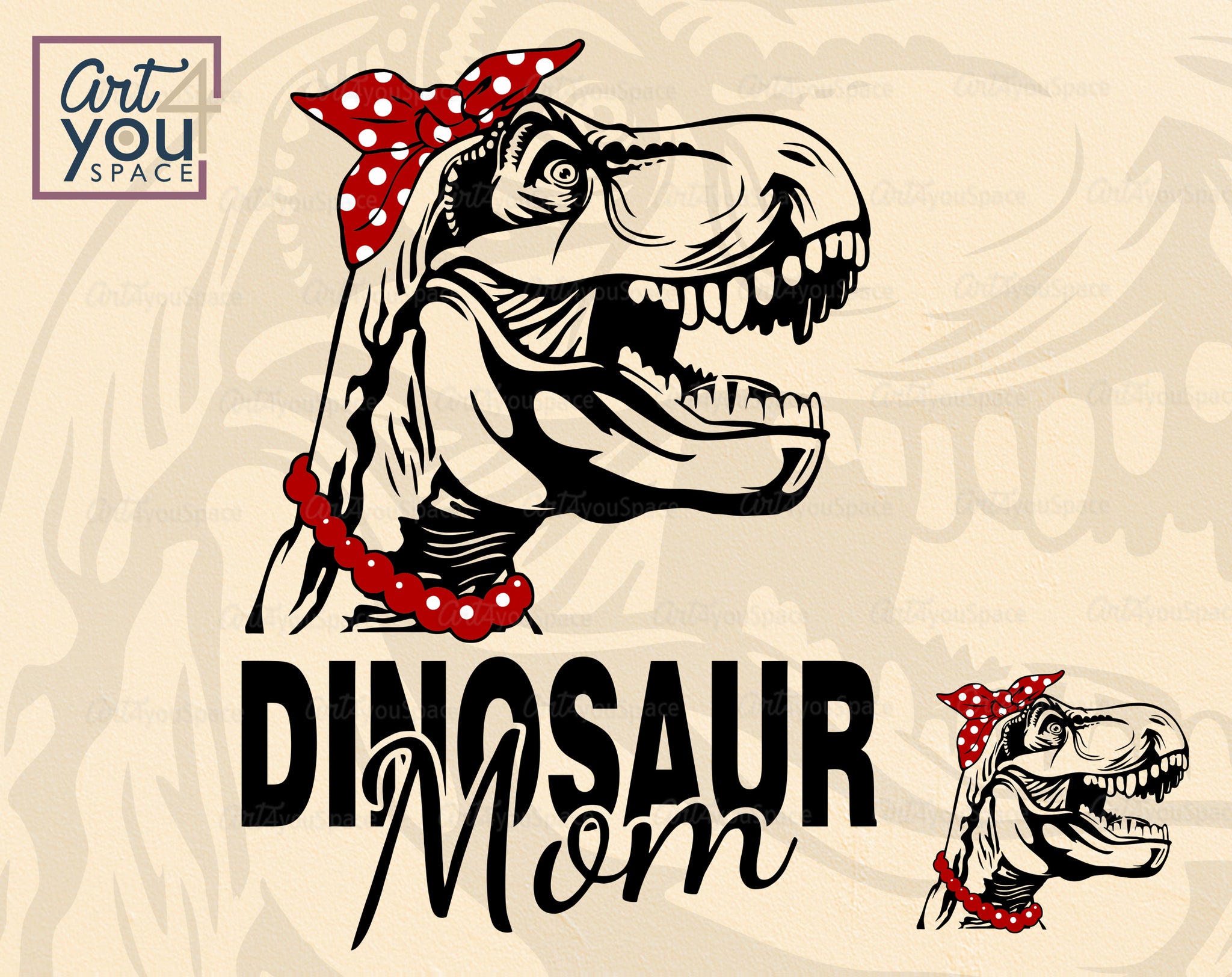 Dinosaur Mama SVG