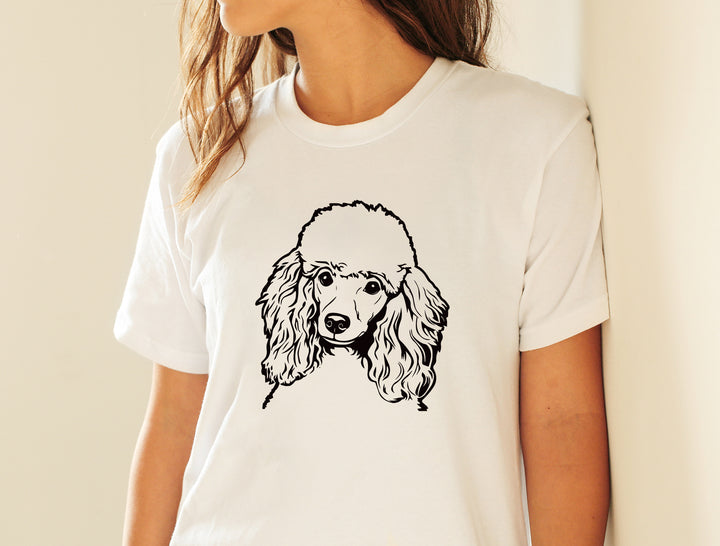 Poodle face vector