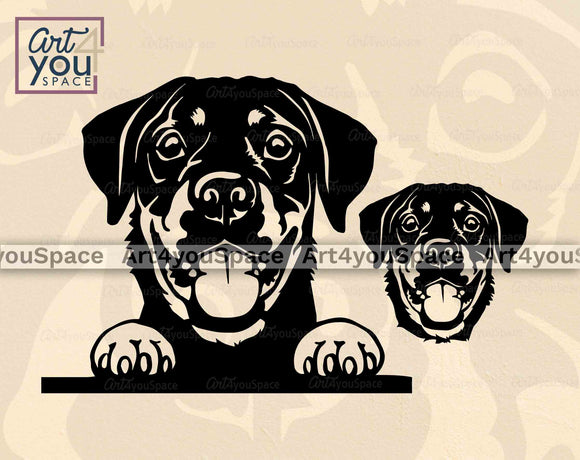 funny Rottweiler dog Svg file