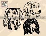 saluki dog faces svg files