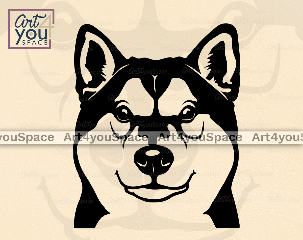 Buy Shiba Inu Laser Cut SVG, DXF, PNG – Art4youSpace